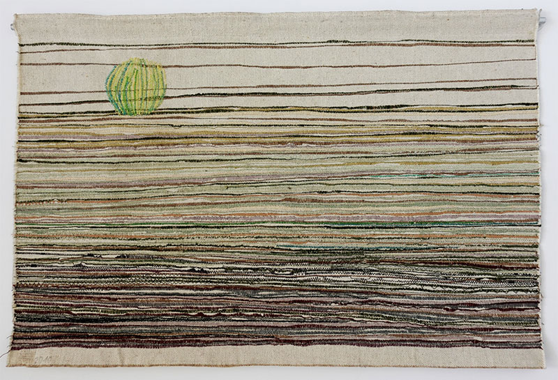 © Erika Hopke, ohne Titel, textiles Wandobjekt, 2010